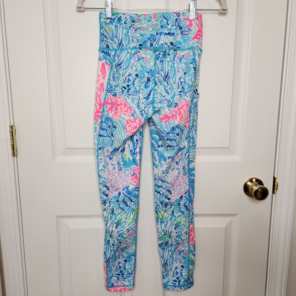 Lilly Pulitzer Luxletic High Rise Weekender Sink Or Swim Size XS - Picture 4 of 10